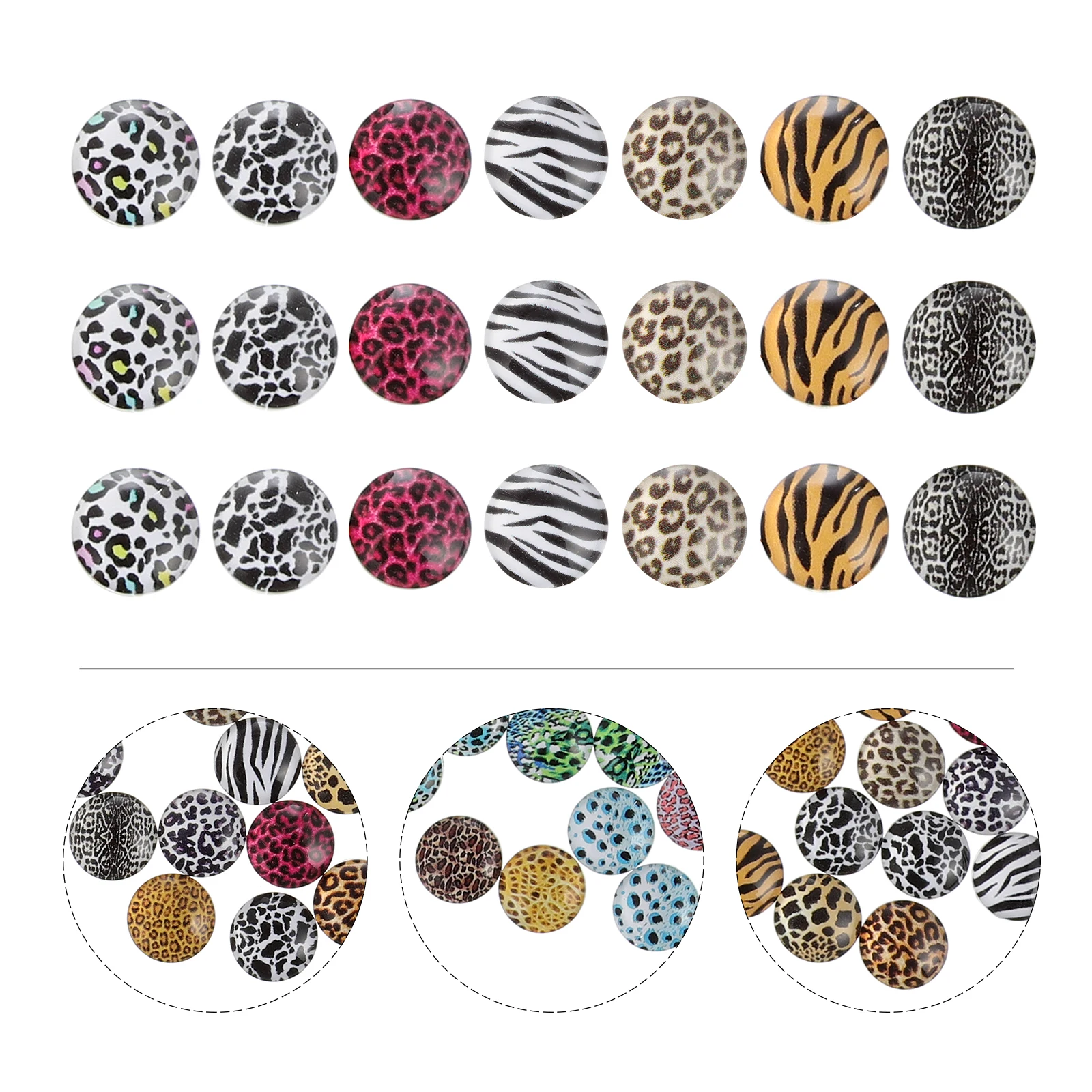 200 Pcs Flat Back Cabochons Leopard Pattern Glass Patches Gemstone Patch Bracelet Jewelry Making DIY Crafts Accessories Women
200 Pcs Flat Back Cabochons Leopard Pattern Glass Patches Gemstone Patch Bracelet Jewelry Making DIY Crafts Accessories Women