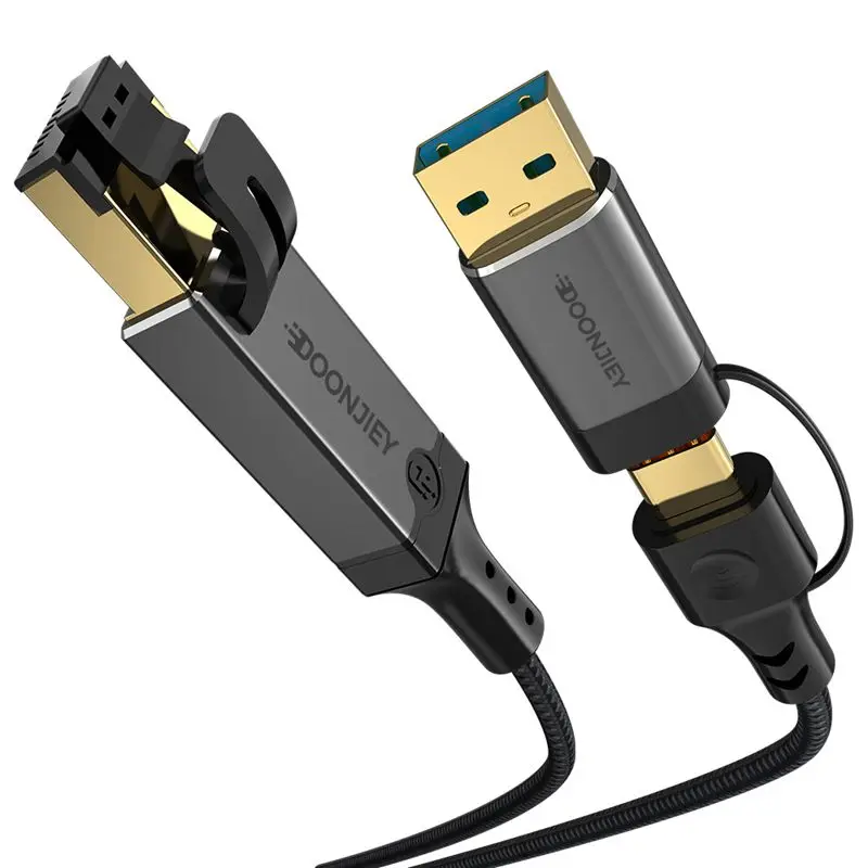 1m 2m 3m Type-C to RJ45 Gigabit Ethernet High-Speed Network Converter USB to Network Port Supporting MAC
1m 2m 3m Type-C to RJ45 Gigabit Ethernet High-Speed Network Converter USB to Network Port Supporting MAC