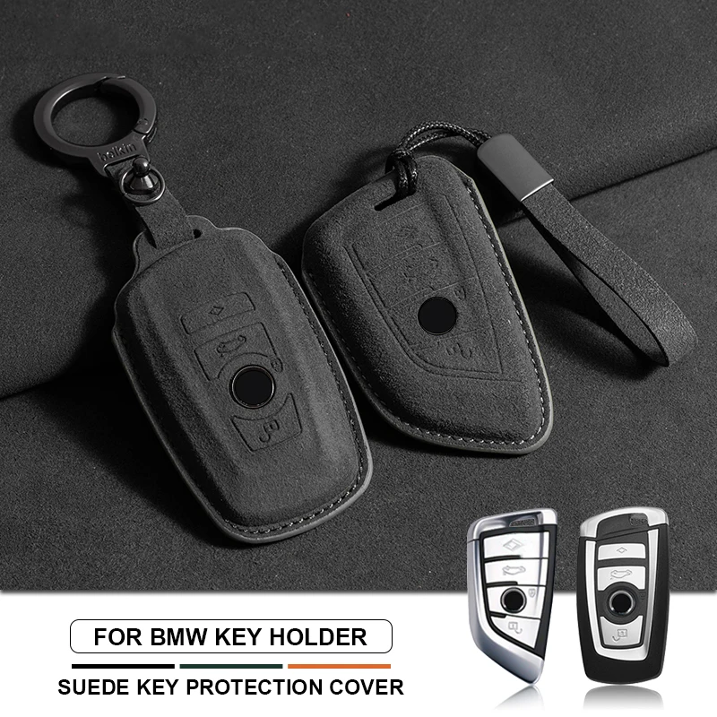 Suede Leather Car Remote Key Case Cover For BMW 1 3 5 7 Series X3 X5 X6 F30 F34 F10 F15 F20 G20 G30 G01 G02 G05 F15 F16 Keyless
Suede Leather Car Remote Key Case Cover For BMW 1 3 5 7 Series X3 X5 X6 F30 F34 F10 F15 F20 G20 G30 G01 G02 G05 F15 F16 Keyless