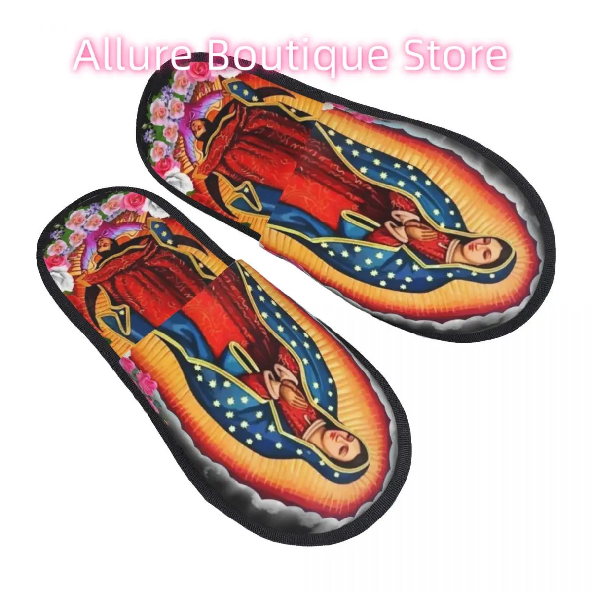 Custom Virgin Mary Of Guadalupe House Slippers Women Cozy Memory Foam Mexico Catholic Saint Slip On Spa Slipper Shoes
Custom Virgin Mary Of Guadalupe House Slippers Women Cozy Memory Foam Mexico Catholic Saint Slip On Spa Slipper Shoes