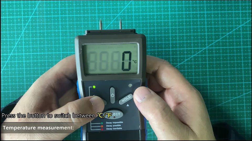 HP-883C Digital Wood Moisture Meter with Temperature, Pin-Type Probe Detector & Backlight for Woodworking & Home Inspection
HP-883C Digital Wood Moisture Meter with Temperature, Pin-Type Probe Detector & Backlight for Woodworking & Home Inspection