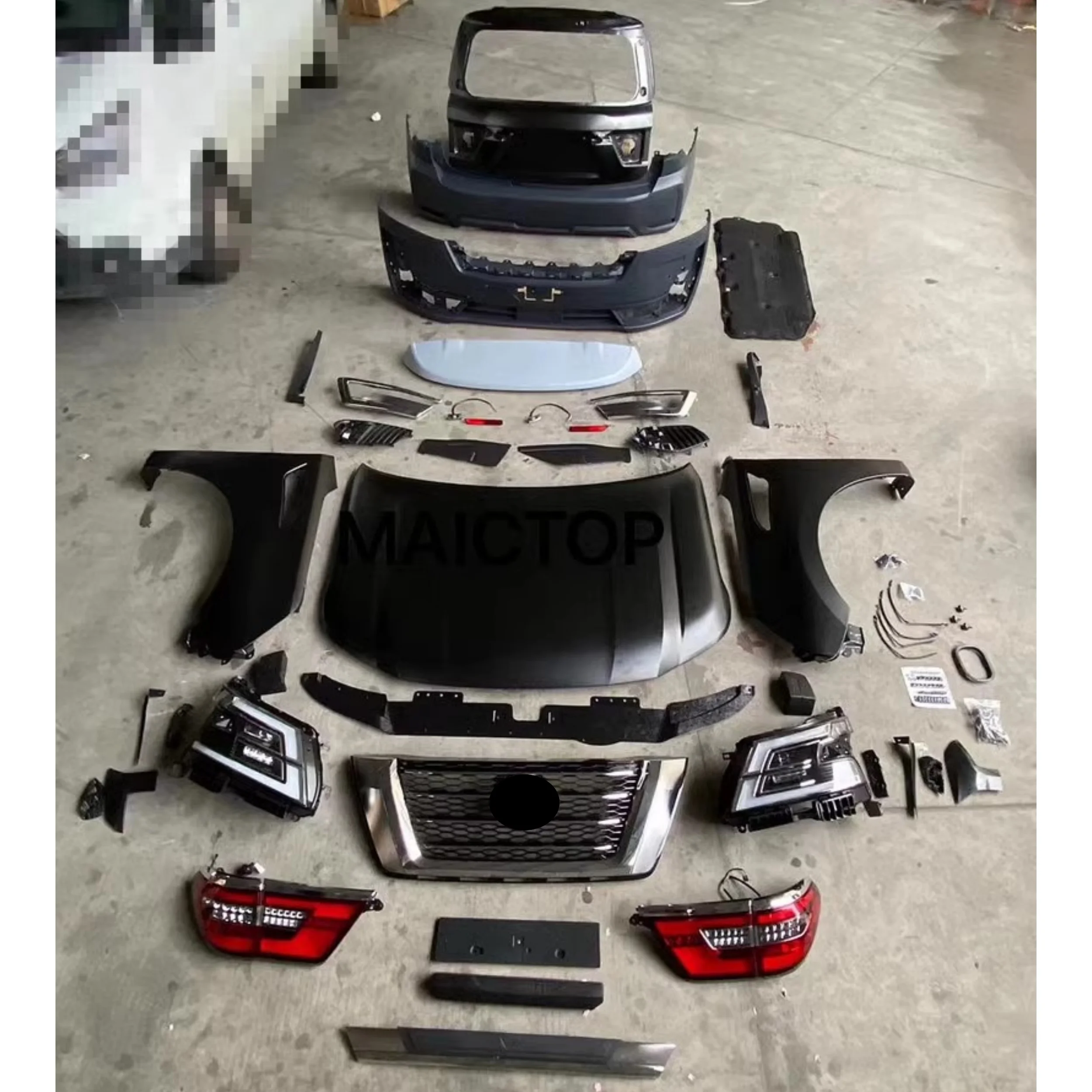 Body kit for Nissan Patrol Y62 12-19 modified New style Surround Front Rear Bumper Hood Grill Headlight Taillight Fender
Body kit for Nissan Patrol Y62 12-19 modified New style Surround Front Rear Bumper Hood Grill Headlight Taillight Fender