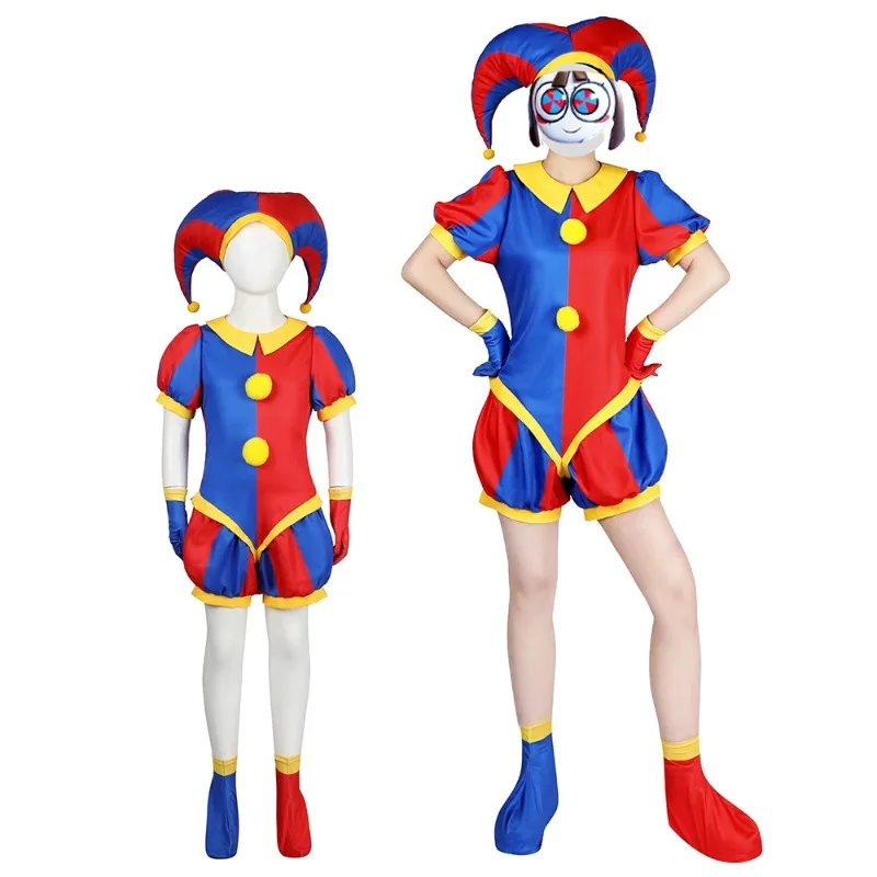 Pomni Cosplay Costume Anime The Amazing Digital Circus Cartoon Uniform Hat Gloves Halloween Party for Women Cosplay Costumes
Pomni Cosplay Costume Anime The Amazing Digital Circus Cartoon Uniform Hat Gloves Halloween Party for Women Cosplay Costumes