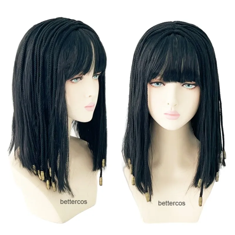 Cleopatra Cosplay Wig Egypt Queen Black Hair Gold Beads Decoration Dance Halloween Party Role Play Cosplay Wigs + Wig Cap
Cleopatra Cosplay Wig Egypt Queen Black Hair Gold Beads Decoration Dance Halloween Party Role Play Cosplay Wigs + Wig Cap