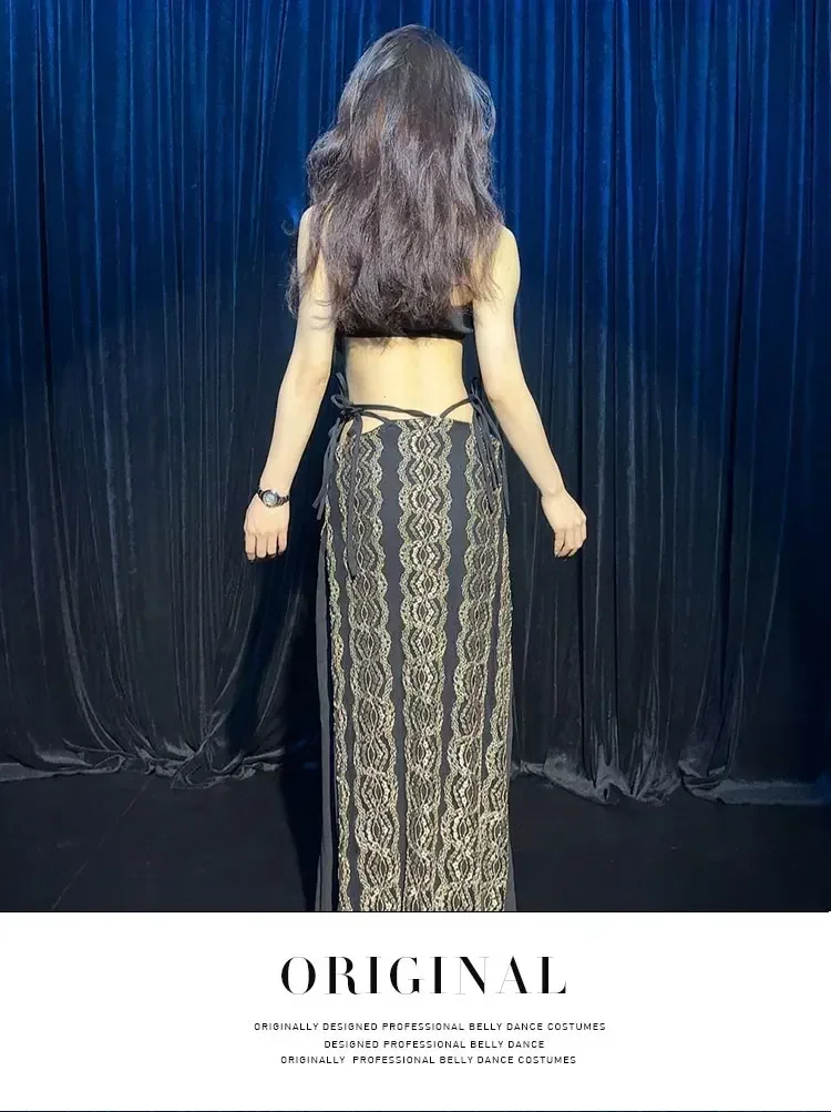 New belly dance printed vest top+tie up long skirt for women's adult performance set Elegant split competition practice set
New belly dance printed vest top+tie up long skirt for women's adult performance set Elegant split competition practice set