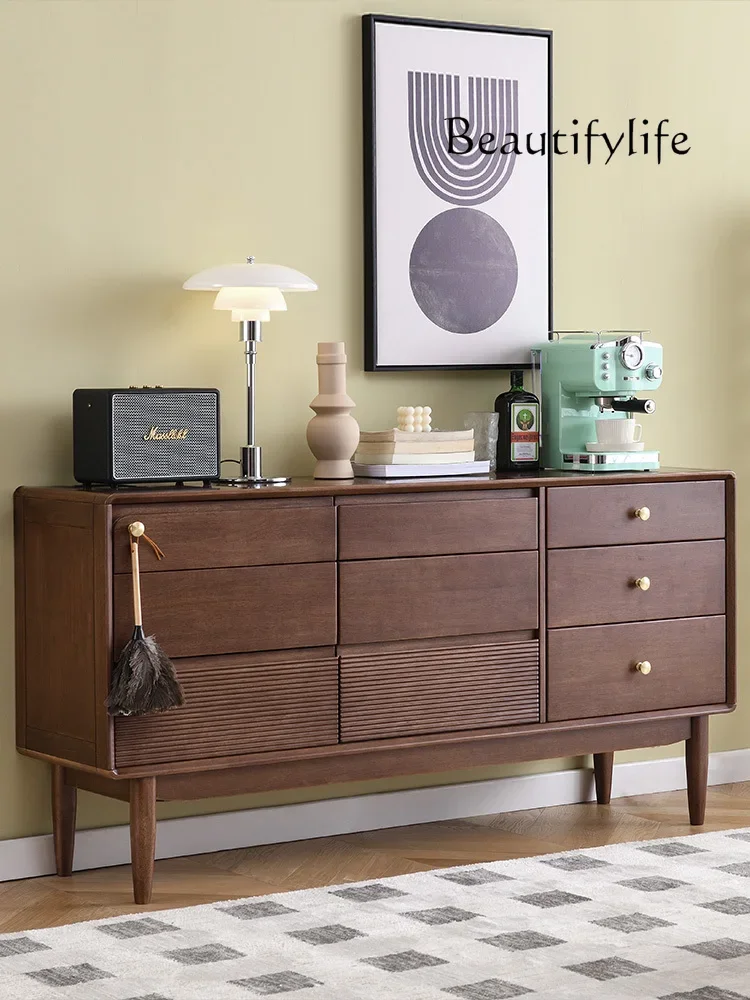 Nordic Solid Wood Chest of Drawers Modern Minimalist Living Room Wall Home Entrance Cabinet Storage Locker
Nordic Solid Wood Chest of Drawers Modern Minimalist Living Room Wall Home Entrance Cabinet Storage Locker