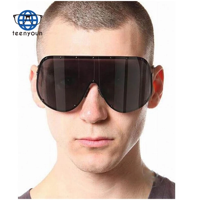 Teenyoun Fashion Oversized Shield Sunglasses Brand Design Rivet Frame Windproof Sun Glasses
Teenyoun Fashion Oversized Shield Sunglasses Brand Design Rivet Frame Windproof Sun Glasses