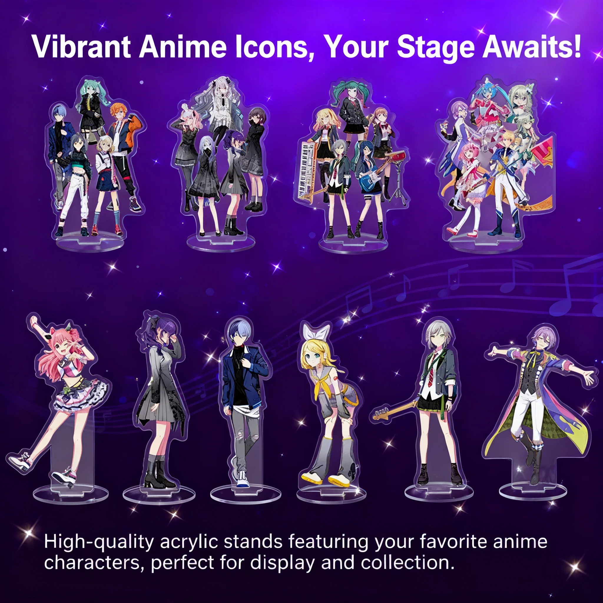 World Project Anime Acrylic Stand 15cm Desktop Decor Hatsune Miku Kagamine Rin Figure Collectible Gift for Fans
World Project Anime Acrylic Stand 15cm Desktop Decor Hatsune Miku Kagamine Rin Figure Collectible Gift for Fans
