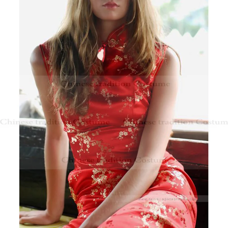 Новое улучшенное платье Ципао в китайском стиле с жаккардовым цветком Hanfu Red Qipao Сексуальное платье без рукавов Chesongam в азиатском стиле Vestidos Robe
Новое улучшенное платье Ципао в китайском стиле с жаккардовым цветком Hanfu Red Qipao Сексуальное платье без рукавов Chesongam в азиатском стиле Vestidos Robe