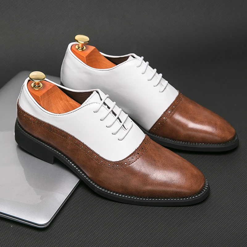 Mens Luxury business Shoes Brogue Lace-up Mens Shoe outdoor Casual British Style Contrast Oxford Shoes Mens Office Shoes
Mens Luxury business Shoes Brogue Lace-up Mens Shoe outdoor Casual British Style Contrast Oxford Shoes Mens Office Shoes