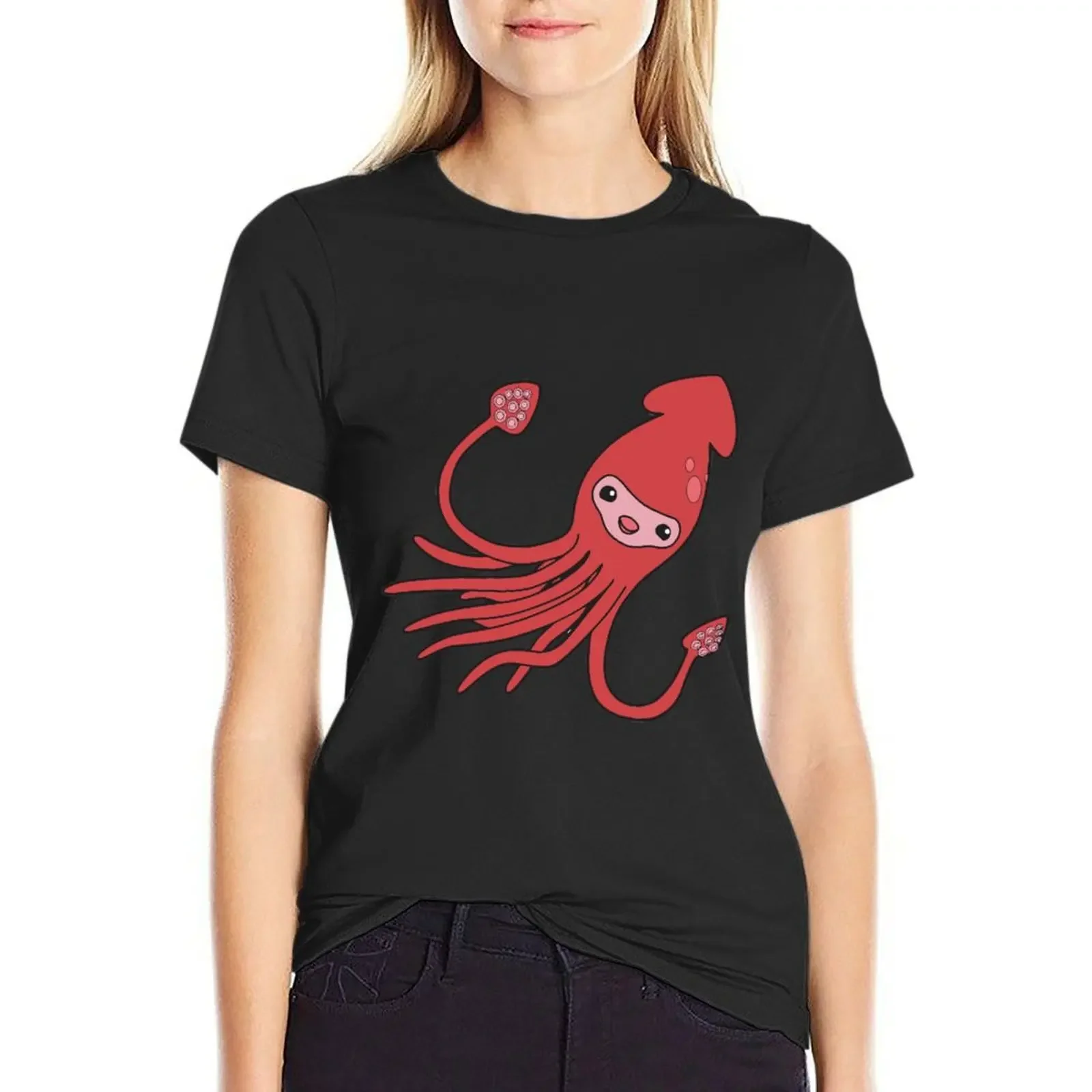 Cute squid T-Shirt vintage clothes blanks vintage plain luxury designer clothing Women
Cute squid T-Shirt vintage clothes blanks vintage plain luxury designer clothing Women