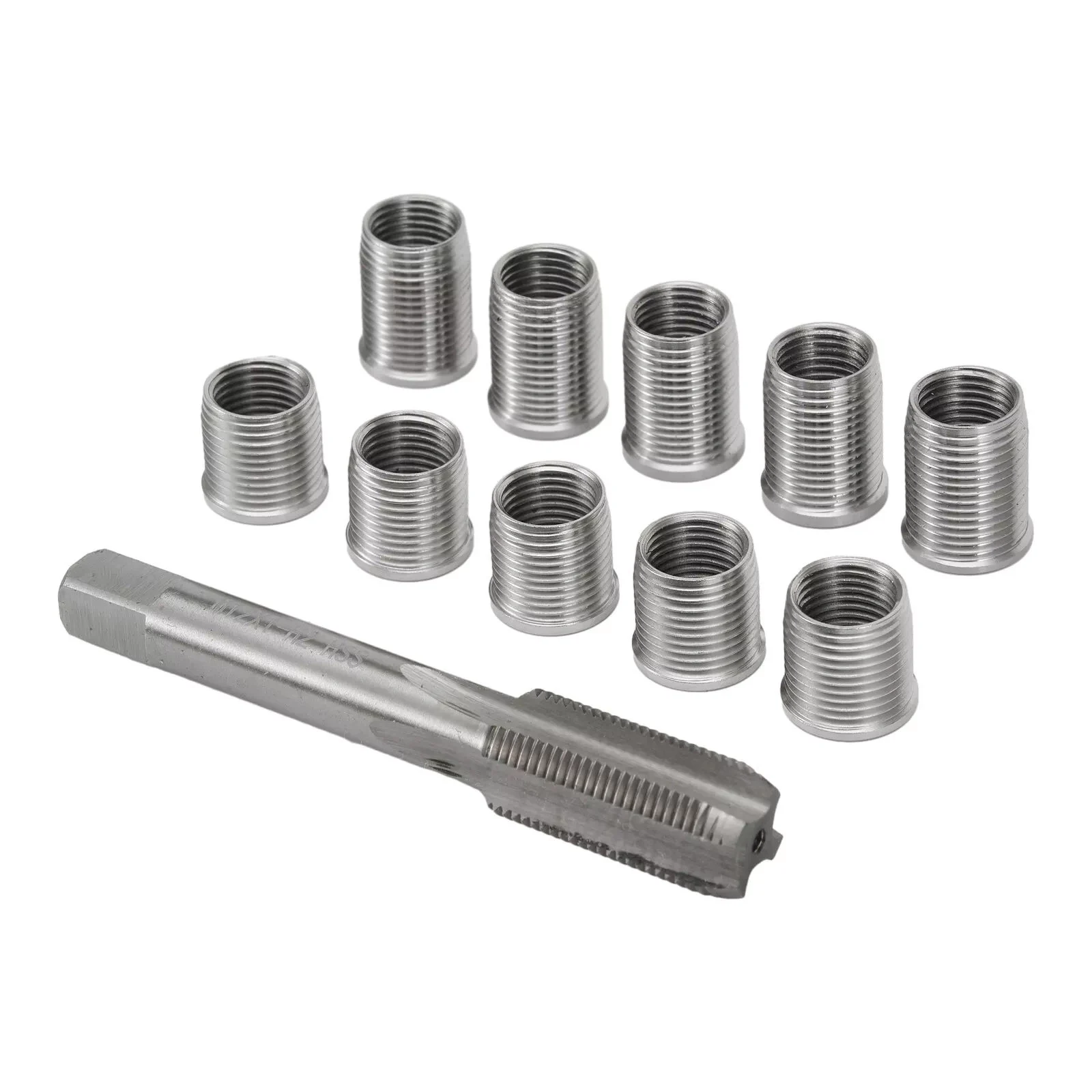 1Set Durable Universal Stainless Steel Spark Plug Thread Repair Tool Accessory M10x1.0 Inner Thread Inserts M12x1.0 Thread Tap
1Set Durable Universal Stainless Steel Spark Plug Thread Repair Tool Accessory M10x1.0 Inner Thread Inserts M12x1.0 Thread Tap