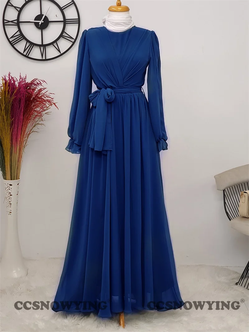 Chiffon Full Sleeve Muslim Evening Dress A Line Hijab Prom Formal Party Gown O Neck Arabic Kaftan Islamic Robes De Soirée
Chiffon Full Sleeve Muslim Evening Dress A Line Hijab Prom Formal Party Gown O Neck Arabic Kaftan Islamic Robes De Soirée
