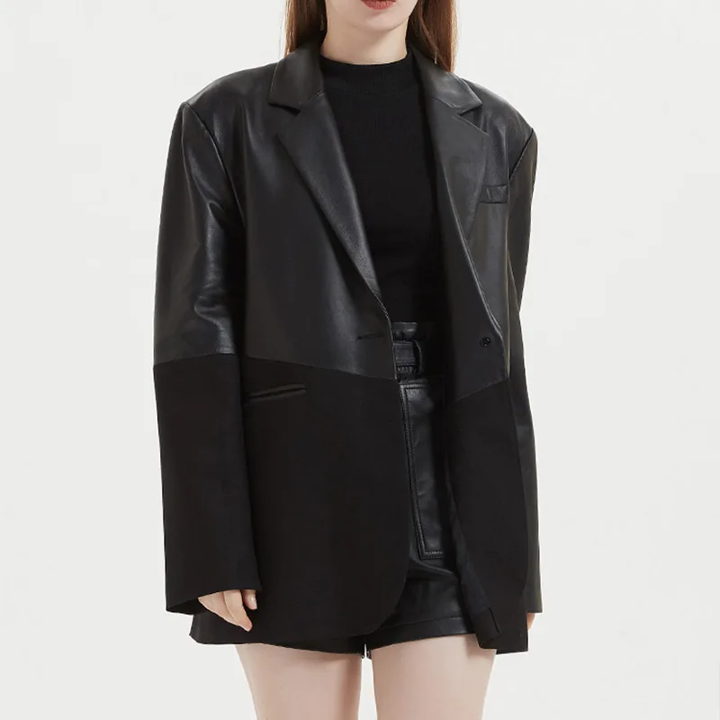 2023 Genuine Leather Fashion Blazer Real Suede Leather Coat Autumn Spring Lady Leather Jackets Suit TF5530
2023 Genuine Leather Fashion Blazer Real Suede Leather Coat Autumn Spring Lady Leather Jackets Suit TF5530