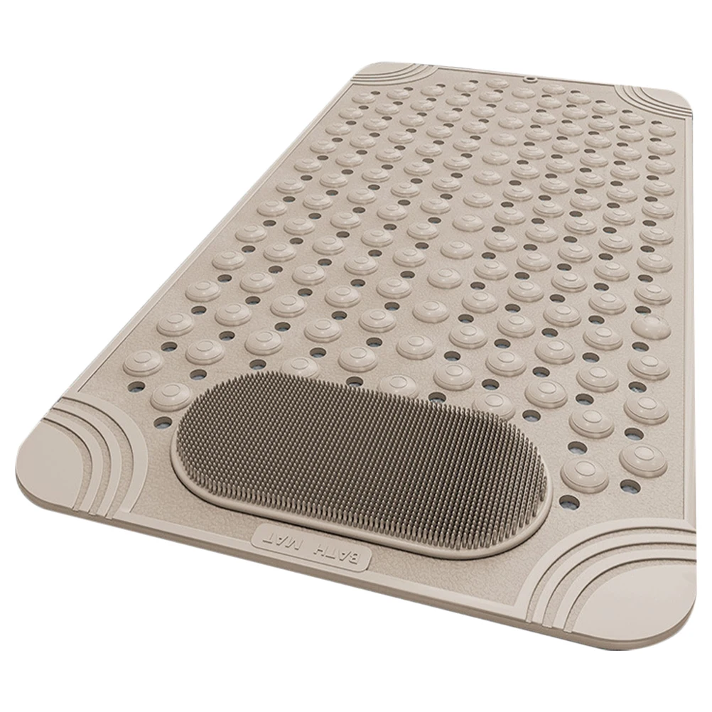 Non Slip Bath Mat 36x70cm Beige Rubber Shower Pad Suction Cups Feet Massage Exfoliating Scrubber Wall Mounted Back Foot Cleanser
Non Slip Bath Mat 36x70cm Beige Rubber Shower Pad Suction Cups Feet Massage Exfoliating Scrubber Wall Mounted Back Foot Cleanser