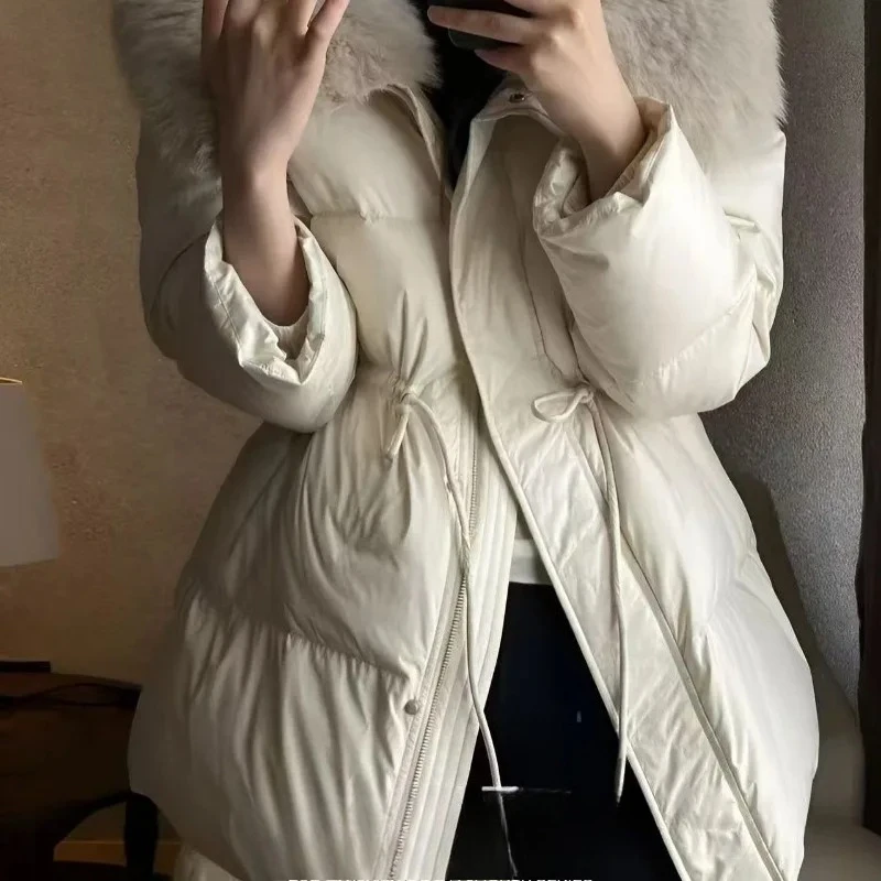 2026 New Winter Cotton-padded Jacket Features Large Fur Collar Fashion Slimming Mid-length Stylish High-end Warm Overcoatwomen
2026 New Winter Cotton-padded Jacket Features Large Fur Collar Fashion Slimming Mid-length Stylish High-end Warm Overcoatwomen