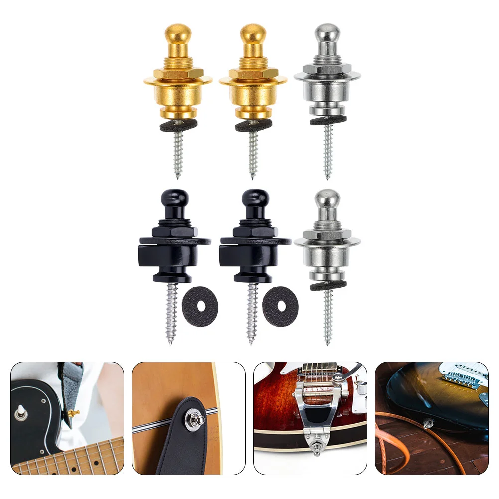 6pcs Electric Guitar Button Pin Non Strap Locks Plating Alloy Bass Belt Nail Guitar Parts Accessories Safe Secure
6pcs Electric Guitar Button Pin Non Strap Locks Plating Alloy Bass Belt Nail Guitar Parts Accessories Safe Secure