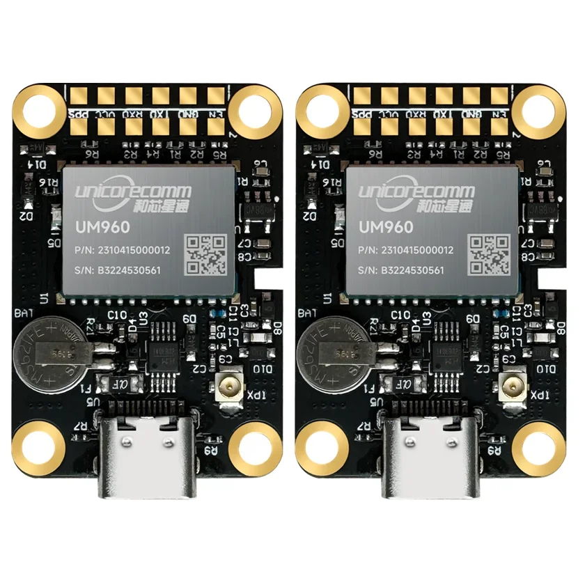 WTRTK-960 Module UM960 Development Board BDS/GPS/GLONASS/Galileo/QZSS High-Precision Centimeter-Level Differential RTK 20Hz
WTRTK-960 Module UM960 Development Board BDS/GPS/GLONASS/Galileo/QZSS High-Precision Centimeter-Level Differential RTK 20Hz