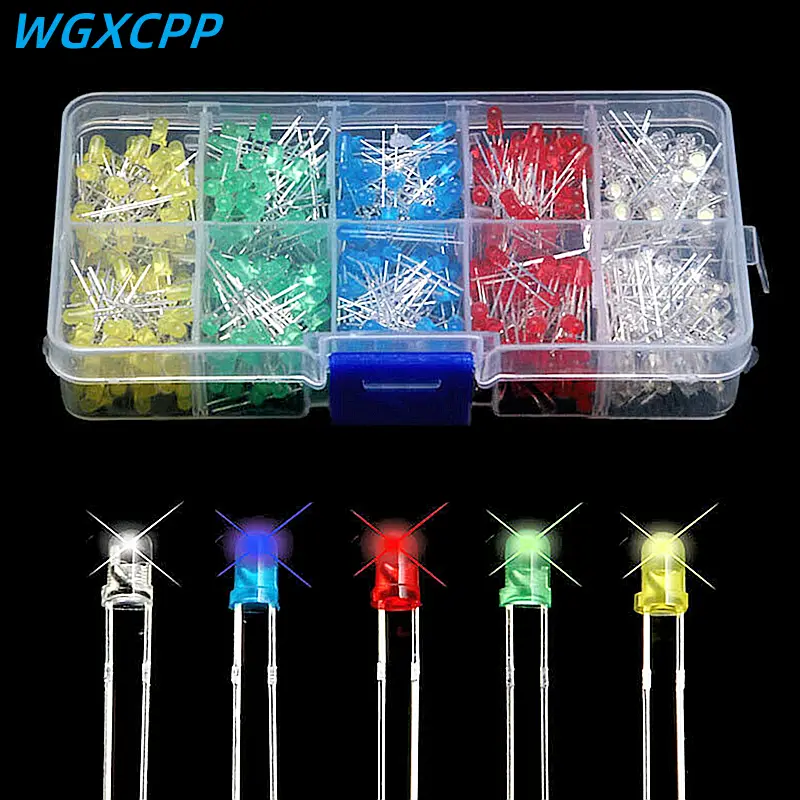 100-500 STUKS, 3mm 5mm, LED Diodes 