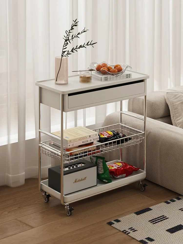 A15 Movable Trolley Living Room Snack Storage Rim Sofa Side Table Small Coffee Table Multi-Layer Storage Rack Side Table
A15 Movable Trolley Living Room Snack Storage Rim Sofa Side Table Small Coffee Table Multi-Layer Storage Rack Side Table