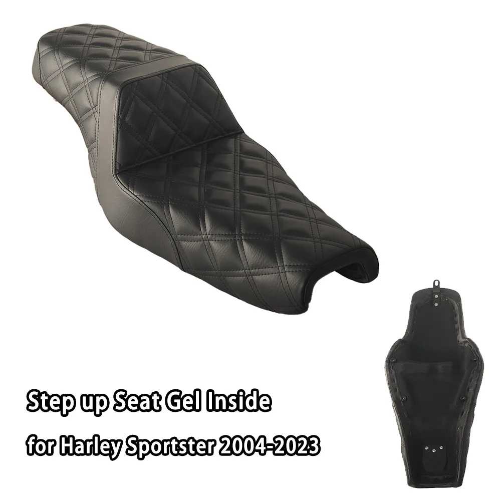 Motorcycle Accessories Soft Step up Seat Gel Inside Diamond Pattern Soft Cushion for Harley Sportster 2004-2023
Motorcycle Accessories Soft Step up Seat Gel Inside Diamond Pattern Soft Cushion for Harley Sportster 2004-2023