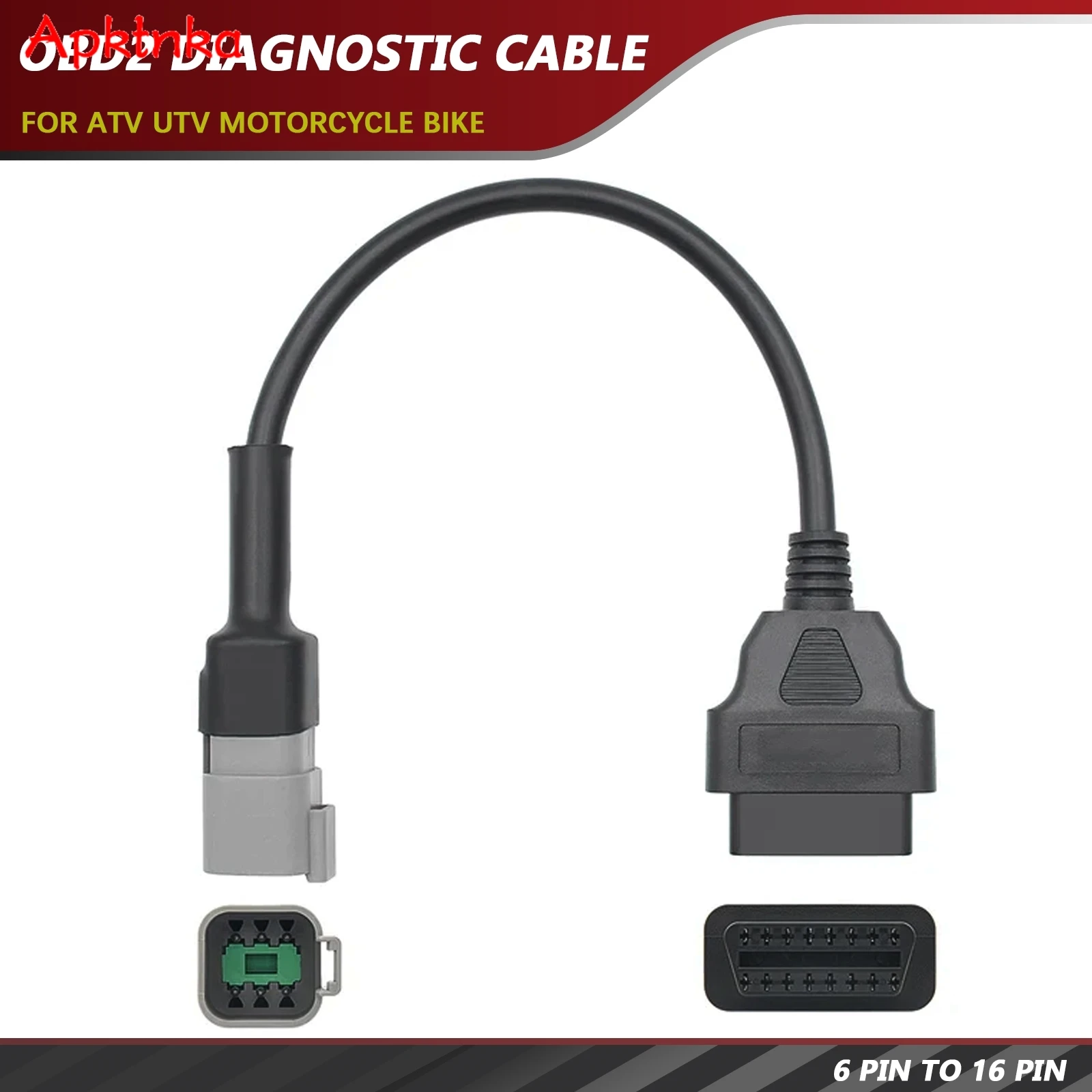 OBD2 16Pin To BRP 6Pin Fault Code Diagnostic Adapter for Bombardier All Terrain Vehicle UTV Motorcycle 6 Pin Extension Cable Too
OBD2 16Pin To BRP 6Pin Fault Code Diagnostic Adapter for Bombardier All Terrain Vehicle UTV Motorcycle 6 Pin Extension Cable Too