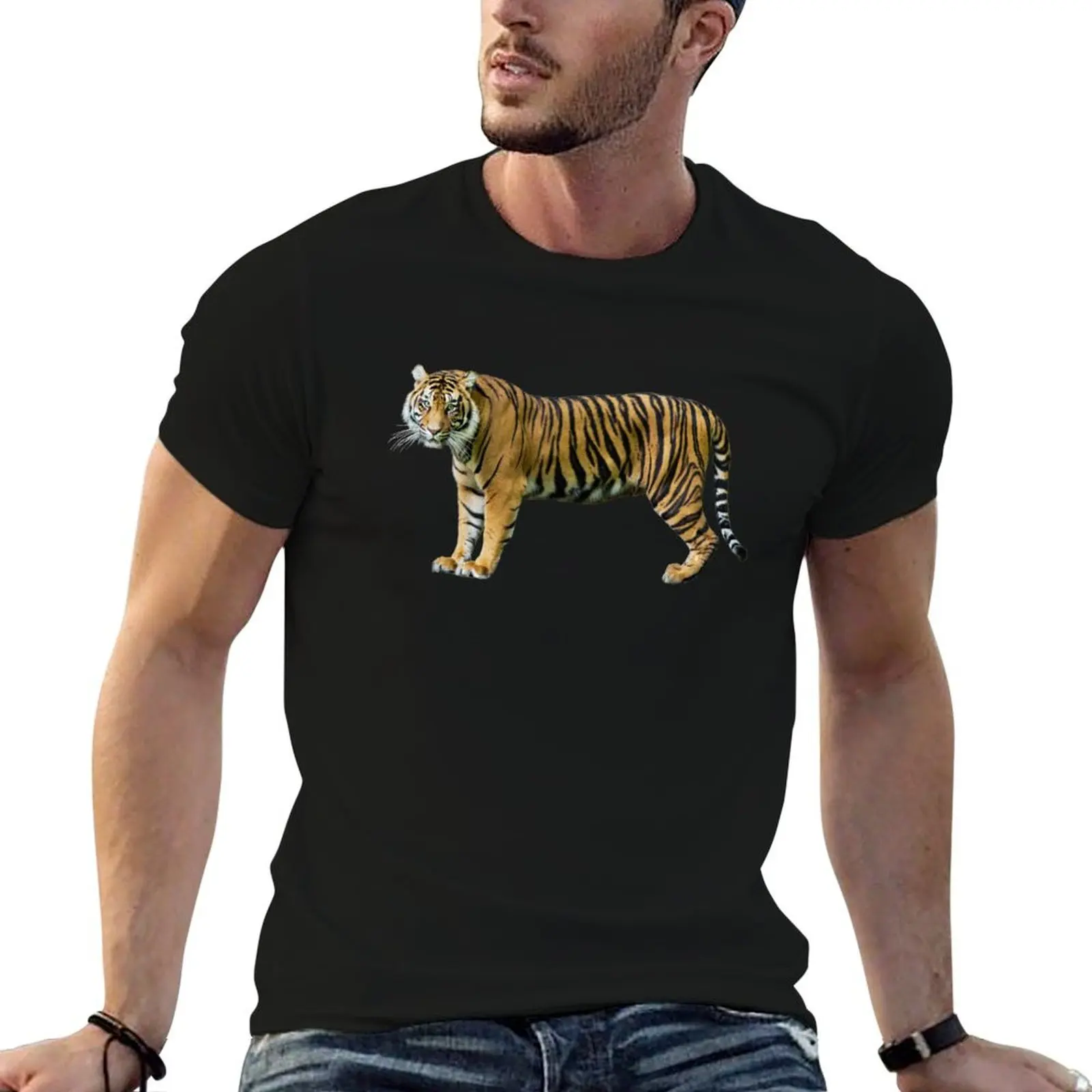 Orange Tiger with Black Stripes T-Shirt man graphic t shirt t shirts for man graphic funny funny t shirts cotton T-shirt
Orange Tiger with Black Stripes T-Shirt man graphic t shirt t shirts for man graphic funny funny t shirts cotton T-shirt