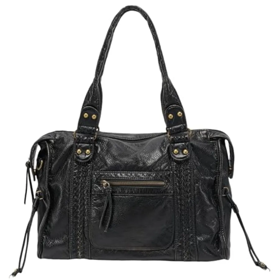 Rivet Crossbody City Bag for WomenLarge Retro Washed Leather Handbag Purse Vintage Y2K Grunge Slouchy Shoulder Bags
Rivet Crossbody City Bag for WomenLarge Retro Washed Leather Handbag Purse Vintage Y2K Grunge Slouchy Shoulder Bags