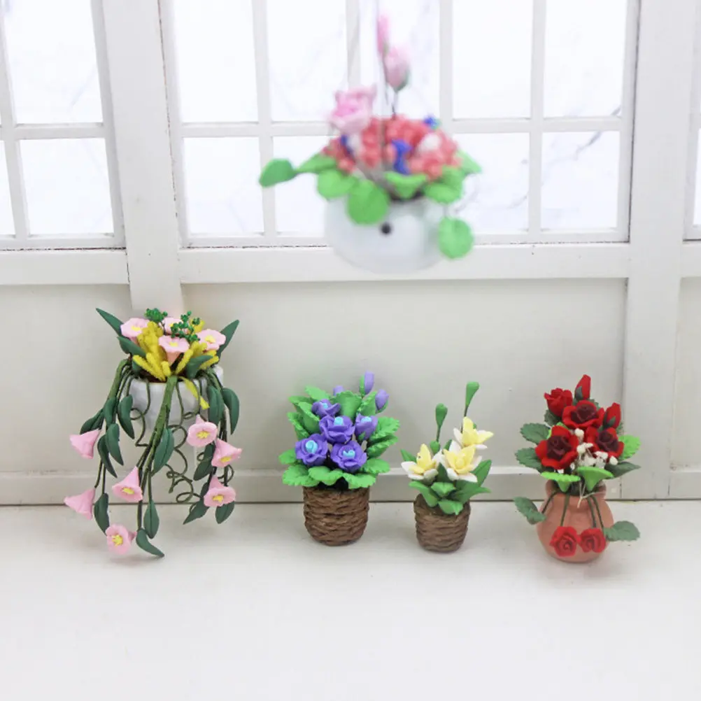 1Pcs Mini Rose Potted Creative Decorative Mini House Accessories DIY Potted Flower Pot Ornament Miniature Scene Plant Adornment
1Pcs Mini Rose Potted Creative Decorative Mini House Accessories DIY Potted Flower Pot Ornament Miniature Scene Plant Adornment