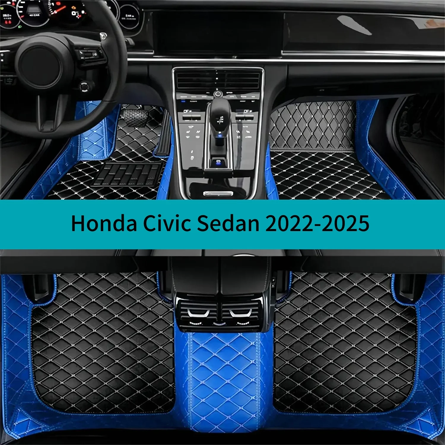 Полный комплект автомобильных ковриков для Honda Civic Sedan 2022-2025, роскошные кожаные коврики для автомобилей, коврики, автомобильные аксессуары
Полный комплект автомобильных ковриков для Honda Civic Sedan 2022-2025, роскошные кожаные коврики для автомобилей, коврики, автомобильные аксессуары