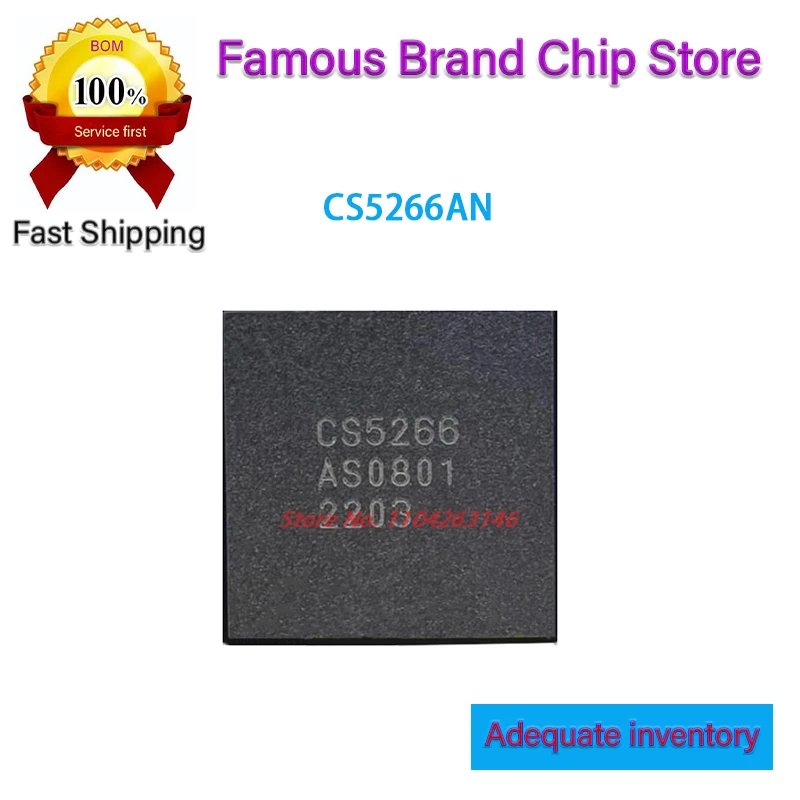 5 шт./10 шт./20 шт. CS5266AN 100% новая оригинальная маркировка; CS5266 QFN68
5 шт./10 шт./20 шт. CS5266AN 100% новая оригинальная маркировка; CS5266 QFN68