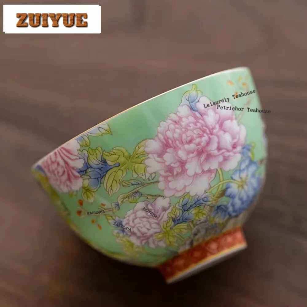 65ml Chinese Enamel Color Tea Cup Ceramic Peony Master High-grade Household Palace Flower Set Portable Small Bowl Collection
65ml Chinese Enamel Color Tea Cup Ceramic Peony Master High-grade Household Palace Flower Set Portable Small Bowl Collection