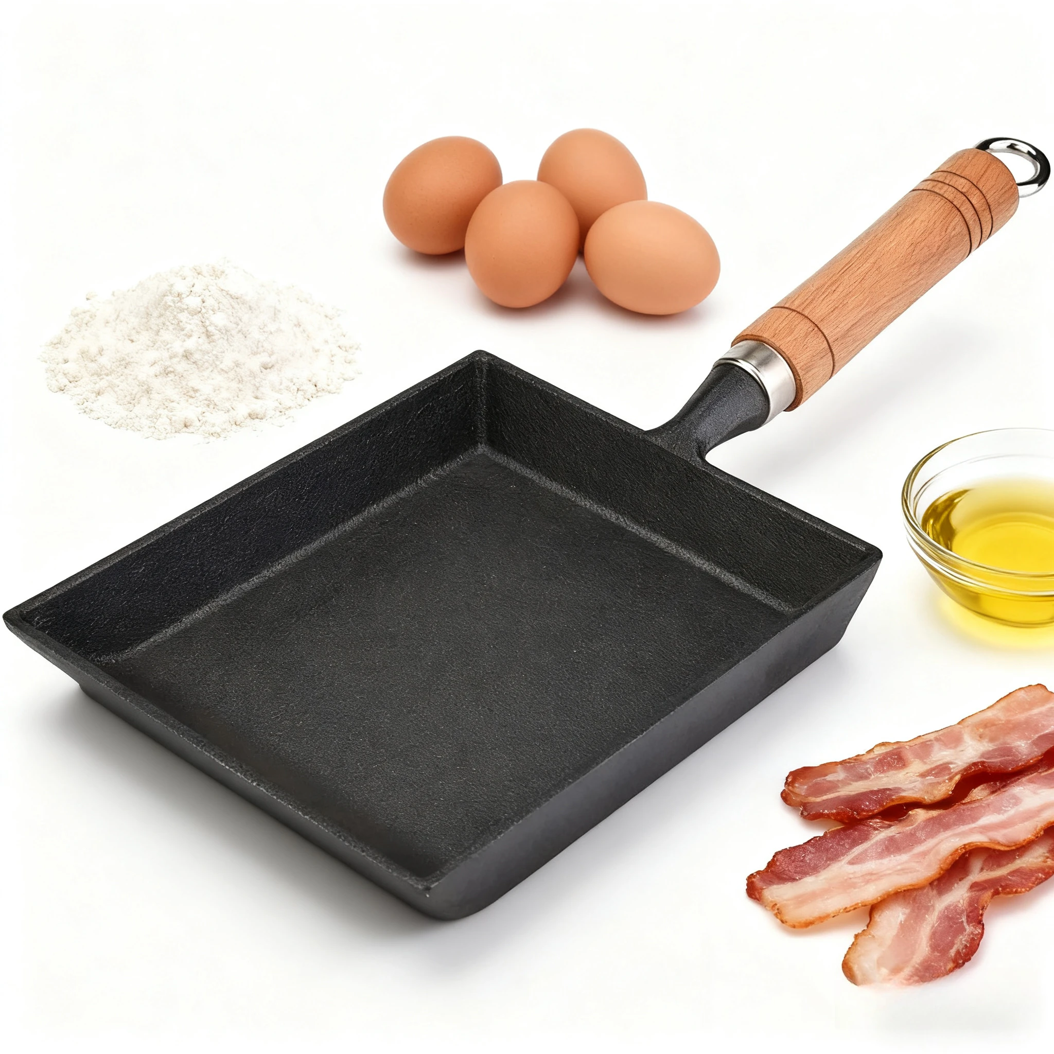 Сковорода квадратная чугунная сковорода с антипригарным покрытием для жарки яиц, блинов, многоразовые, легко чистящиеся, бытовые инструменты для приготовления пищи
Сковорода квадратная чугунная сковорода с антипригарным покрытием для жарки яиц, блинов, многоразовые, легко чистящиеся, бытовые инструменты для приготовления пищи