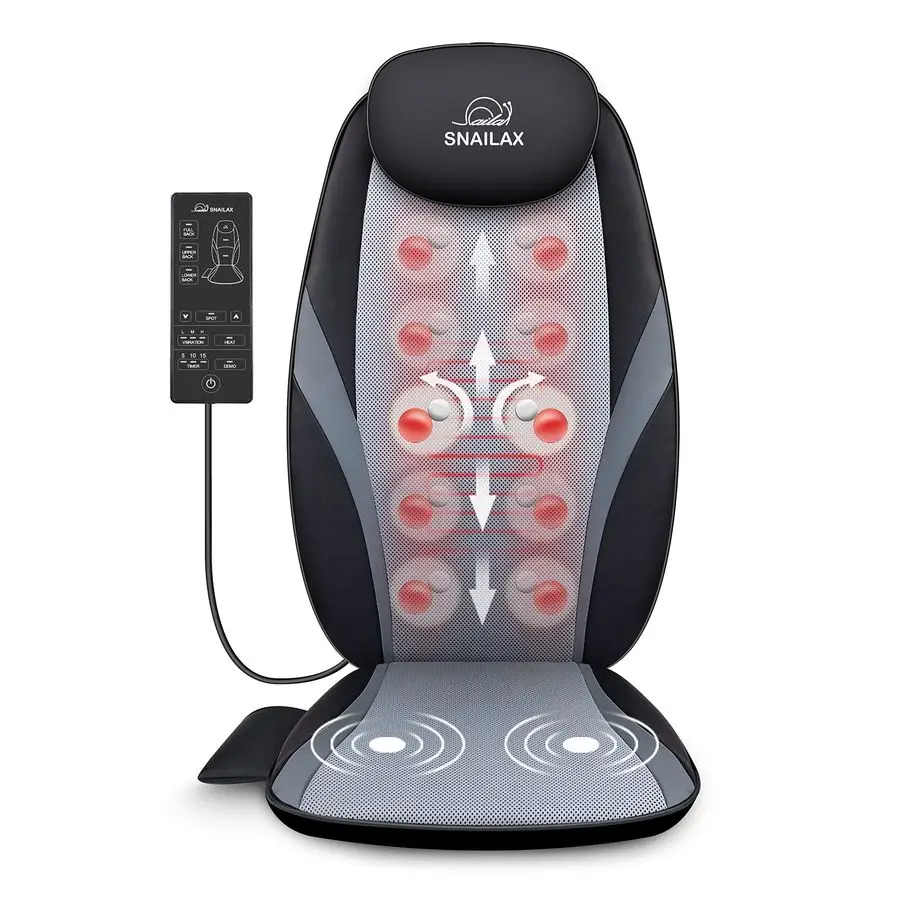 Shiatsu Back Massager with Heat Massage Chair Pad Kneading Back Massager for Pain Relief Deep Tissue Chair Massage Pad for Offic
Shiatsu Back Massager with Heat Massage Chair Pad Kneading Back Massager for Pain Relief Deep Tissue Chair Massage Pad for Offic