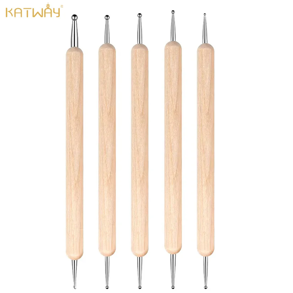 KATWAY 5PCS Professional Dual-Ended Nail Art Dotting Pen Set – Wood & Steel DIY Dotting Tools for Rhinestones, Gems,HH-AA231
KATWAY 5PCS Professional Dual-Ended Nail Art Dotting Pen Set – Wood & Steel DIY Dotting Tools for Rhinestones, Gems,HH-AA231