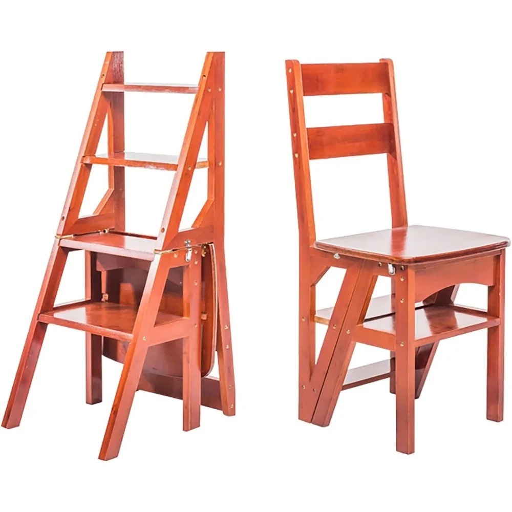 U&Q Solid Wood Folding Ladder Chair,Protable 4-Step Library Ladder,Convertible Folding Chair Step Stool Display Stand for Adults
U&Q Solid Wood Folding Ladder Chair,Protable 4-Step Library Ladder,Convertible Folding Chair Step Stool Display Stand for Adults
