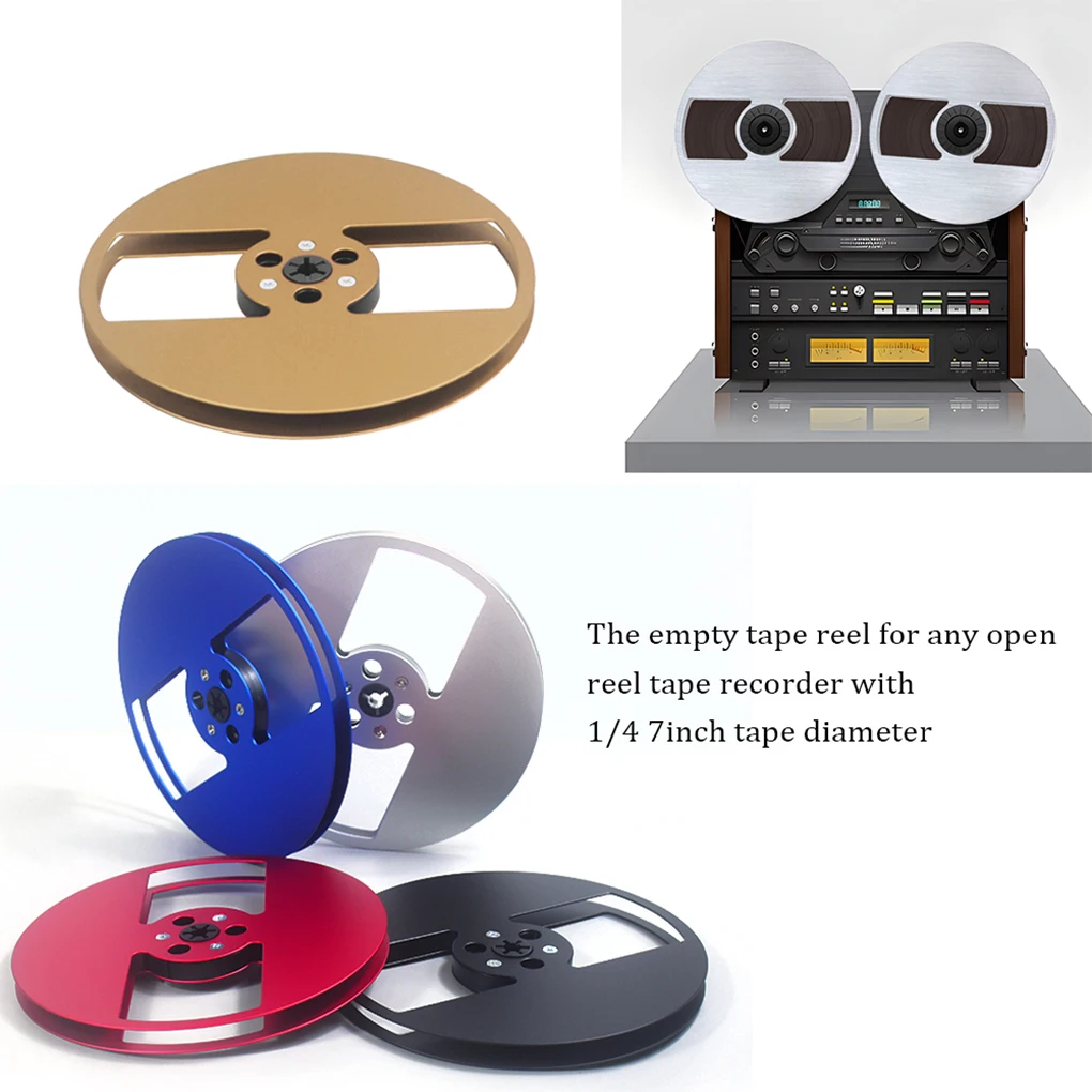 7inch Empty metal Reel for Reel to Reel Tape Recorders for Open Reel Sound Deck 2 Hole Aluminum Alloy Recording Takeup Reel
7inch Empty metal Reel for Reel to Reel Tape Recorders for Open Reel Sound Deck 2 Hole Aluminum Alloy Recording Takeup Reel