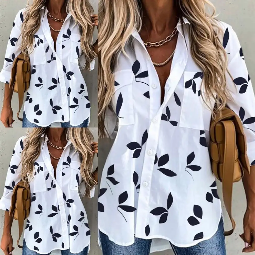Elegant Printed Long Sleeve Women's Shirt Single Printed Swedish Style Shirt Women's Fashionable Printed Shirt Winter Collection
Elegant Printed Long Sleeve Women's Shirt Single Printed Swedish Style Shirt Women's Fashionable Printed Shirt Winter Collection