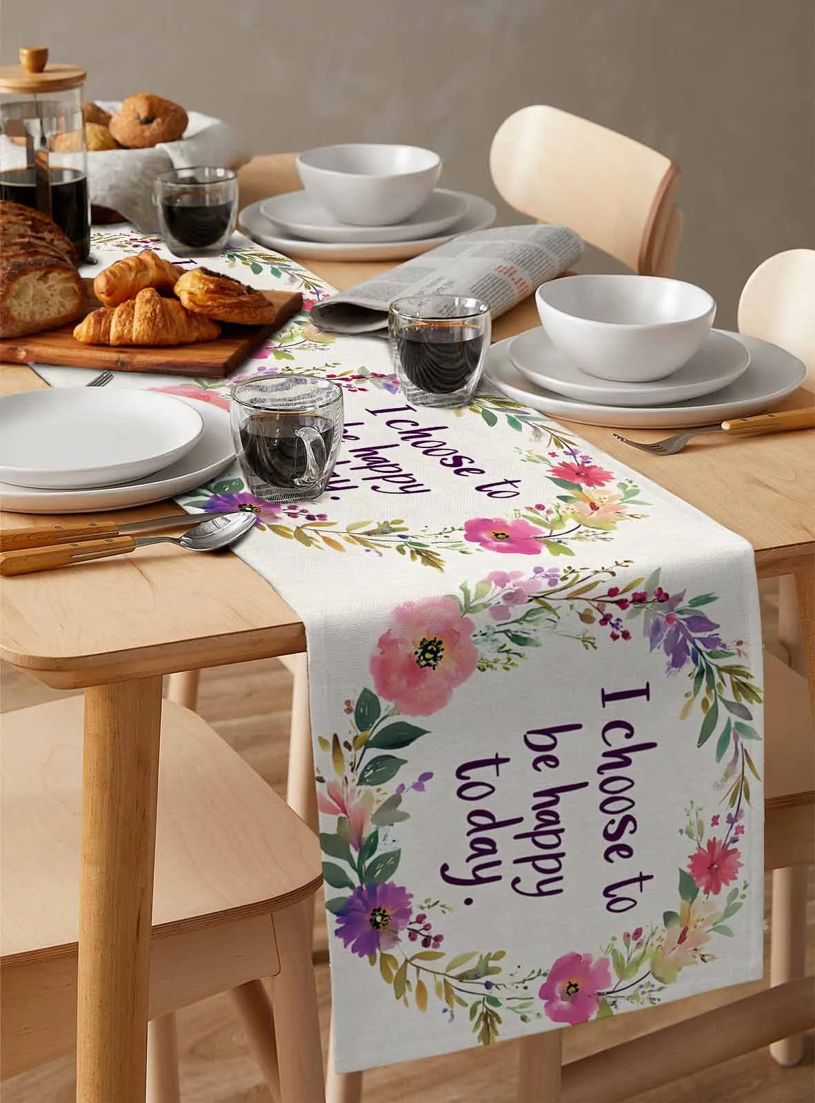 Retro Wreath Flower Linen Table Runner Wedding Party Spring Table Runners Dresser Scarf Decor
Retro Wreath Flower Linen Table Runner Wedding Party Spring Table Runners Dresser Scarf Decor