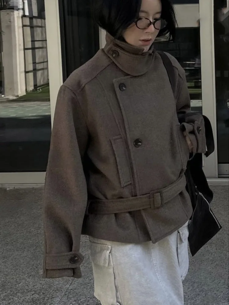 Women's Retro Winter Coat Stand Collar Asymmetrical Buttoning Tweed Jaet Versatile Commute Sle Inner Wear Regular Fit
Women's Retro Winter Coat Stand Collar Asymmetrical Buttoning Tweed Jaet Versatile Commute Sle Inner Wear Regular Fit