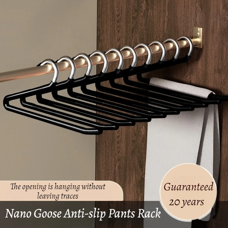 Wardrobe dormitory Z-shaped trouser rack, 10-piece set of multi-layer storage trouser rack, goose-shaped anti-slip and traceless
Wardrobe dormitory Z-shaped trouser rack, 10-piece set of multi-layer storage trouser rack, goose-shaped anti-slip and traceless