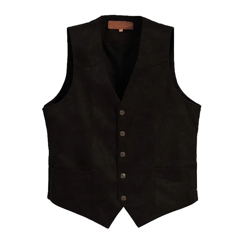 Vintage V-Neck Suede Suit Vest Men Slim Fit Casual Business Dress Waistcoat
Vintage V-Neck Suede Suit Vest Men Slim Fit Casual Business Dress Waistcoat