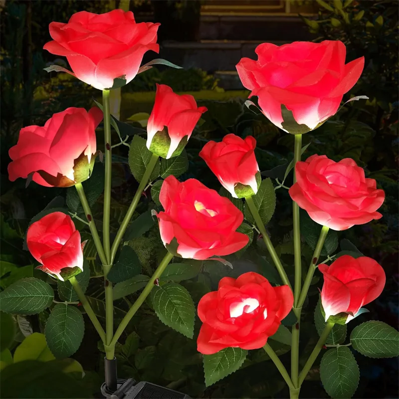 Solar 5 LED Rose Ground Lamps Outdoor Waterproof Solar Garden Lights Parterre Camping Wedding Party Yard Patio Lawn Decoration
Solar 5 LED Rose Ground Lamps Outdoor Waterproof Solar Garden Lights Parterre Camping Wedding Party Yard Patio Lawn Decoration