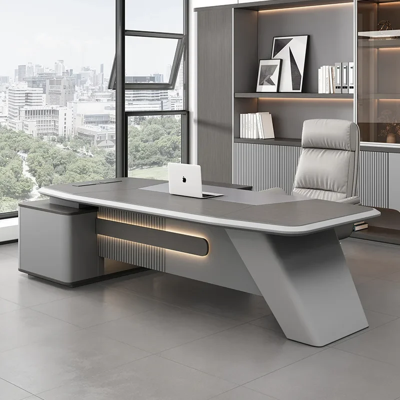 Premium Durable Boss desk simple modern light luxury president desk executive room chair
Premium Durable Boss desk simple modern light luxury president desk executive room chair