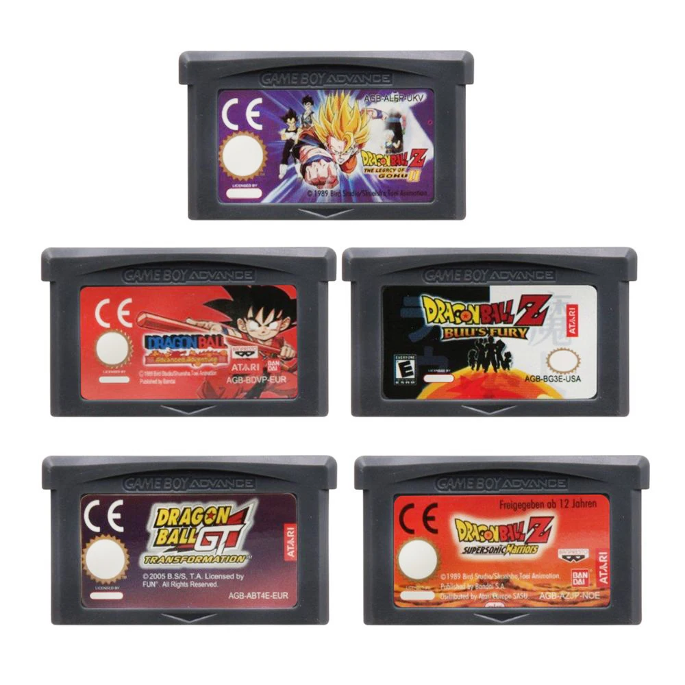 Игровой картридж GBA, 32-битная игровая консоль, карточка серии Dragon Ball, расширенное приключение, суперзвуковые воины Buu's Fury для GBA
Игровой картридж GBA, 32-битная игровая консоль, карточка серии Dragon Ball, расширенное приключение, суперзвуковые воины Buu's Fury для GBA