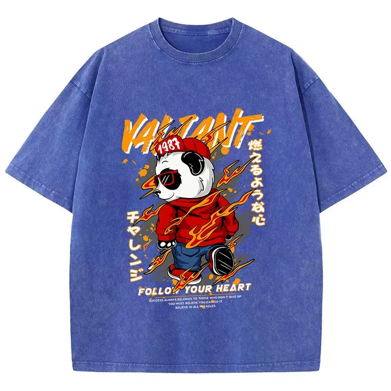 Oversized Women Washed T-Shirts Kung Fu Panda Printed Tee Shirts Cotton Crewneck Oversize Tees Vintage Street Female Clothes
Oversized Women Washed T-Shirts Kung Fu Panda Printed Tee Shirts Cotton Crewneck Oversize Tees Vintage Street Female Clothes