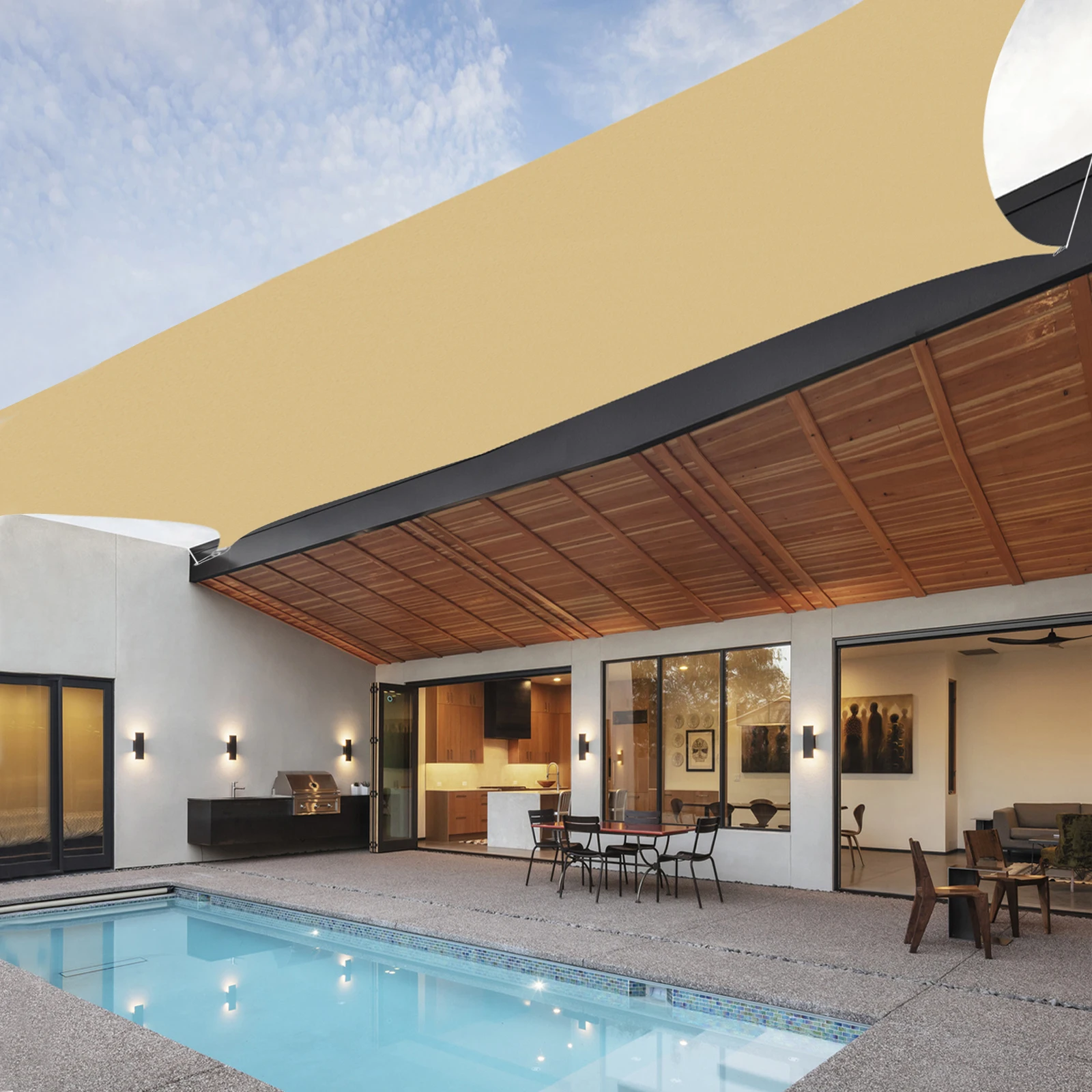 Rectangle Sun Shade Sail 4x6M/13x20FT, Outdoor UV Block Canopy for Patio Garden, Premium Shade Cloth with Reinforced Corners
Rectangle Sun Shade Sail 4x6M/13x20FT, Outdoor UV Block Canopy for Patio Garden, Premium Shade Cloth with Reinforced Corners