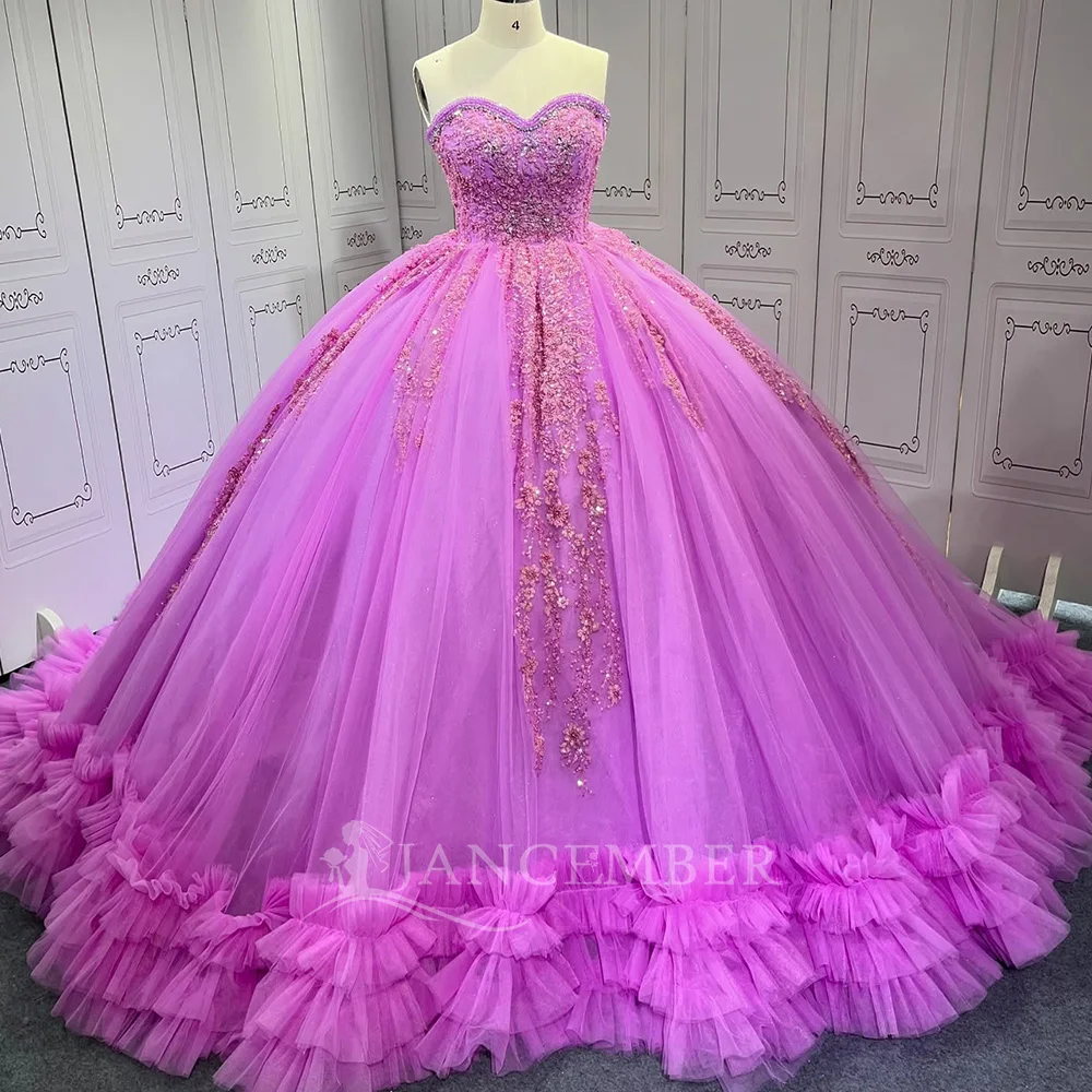 Розовое кружевное платье Quinceanera с оборками, бальное платье без бретелек 15, платье Charro Mexican по индивидуальному заказу, платье de 15 años LSMU67
Розовое кружевное платье Quinceanera с оборками, бальное платье без бретелек 15, платье Charro Mexican по индивидуальному заказу, платье de 15 años LSMU67