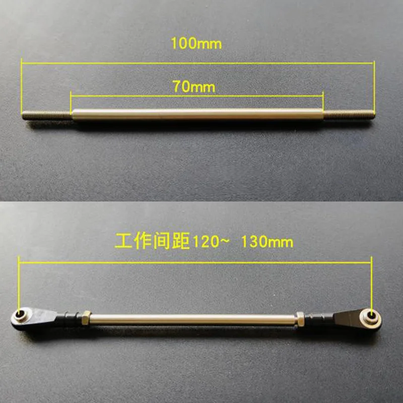 Metal 120mm-130mm Steering Ball Tie Rod for 1/14 Tamiya RC Truck SCANIA 770S R620 VOLVO BENZ Arocs MAN TGX Car Accessories
Metal 120mm-130mm Steering Ball Tie Rod for 1/14 Tamiya RC Truck SCANIA 770S R620 VOLVO BENZ Arocs MAN TGX Car Accessories