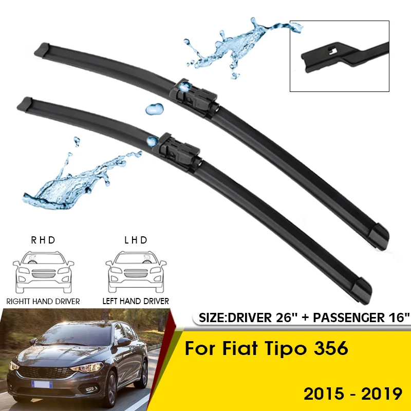 Car Wiper Blades For Fiat Tipo 356 2015-2019 Windshield Windscreen Front Window Blades 26"+16" Car Accessories
Car Wiper Blades For Fiat Tipo 356 2015-2019 Windshield Windscreen Front Window Blades 26"+16" Car Accessories